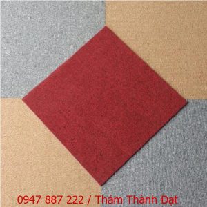Thảm tấm vàng - ghi - đỏ
